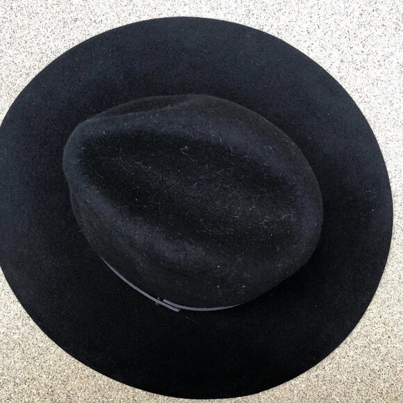 VTG 90s NEIMAN MARCUS 100% Wool Wide Brim Fedora Cowboy Hat One Size Women\'s Cap main image 5